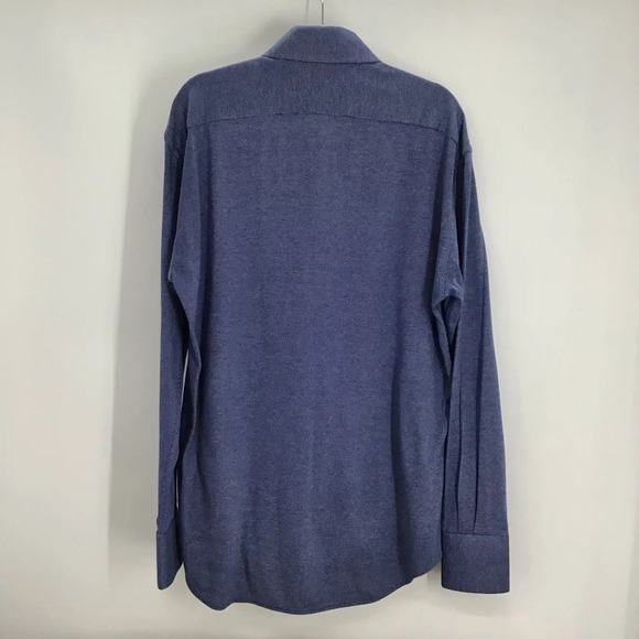 Circle of Gentlemen Men’s Glenny Pindot Stretch Button Down Long Sleeve Size 42 - Picture 4 of 10